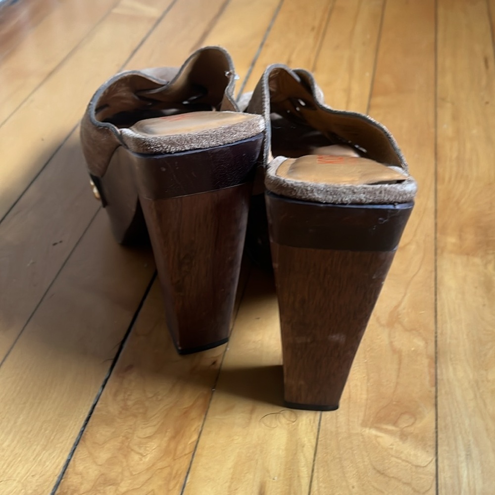 Platform Leather Heels - image 6